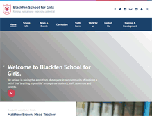 Tablet Screenshot of blackfenschoolforgirls.co.uk